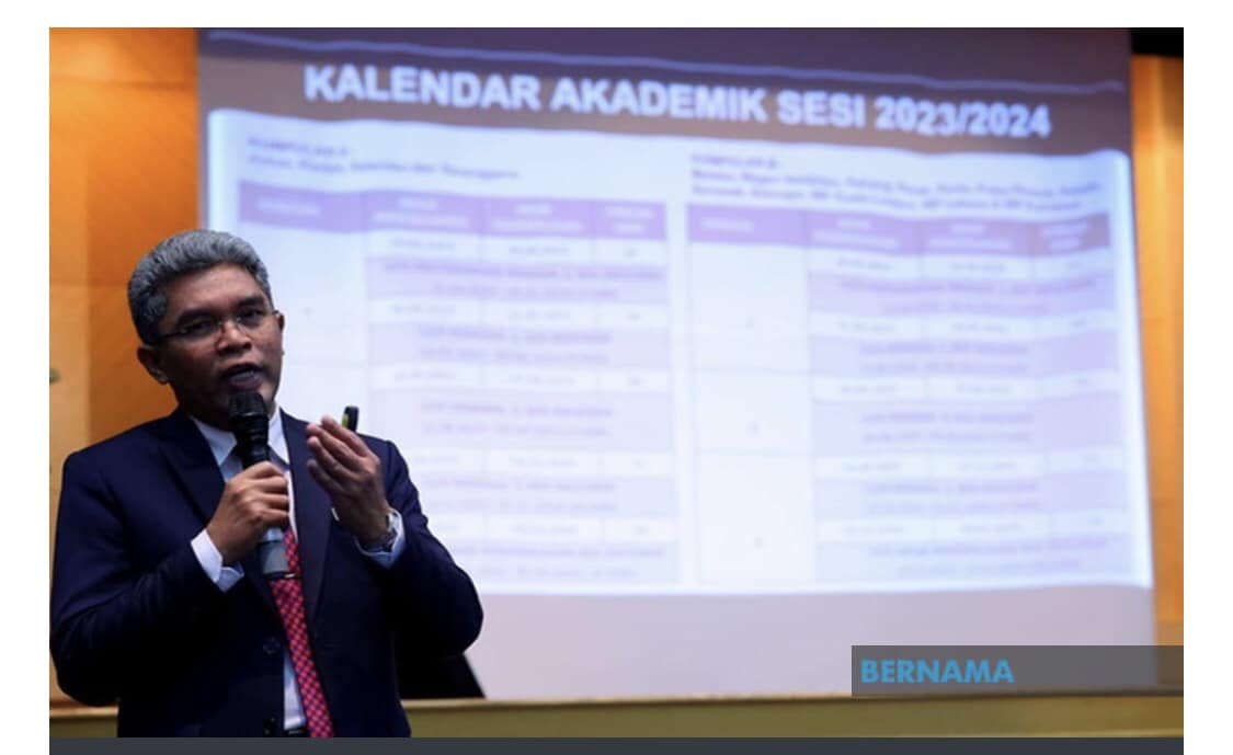 Tiada Kelas Akademik Minggu Pertama Sesi Persekolahan 2023/2024 ...