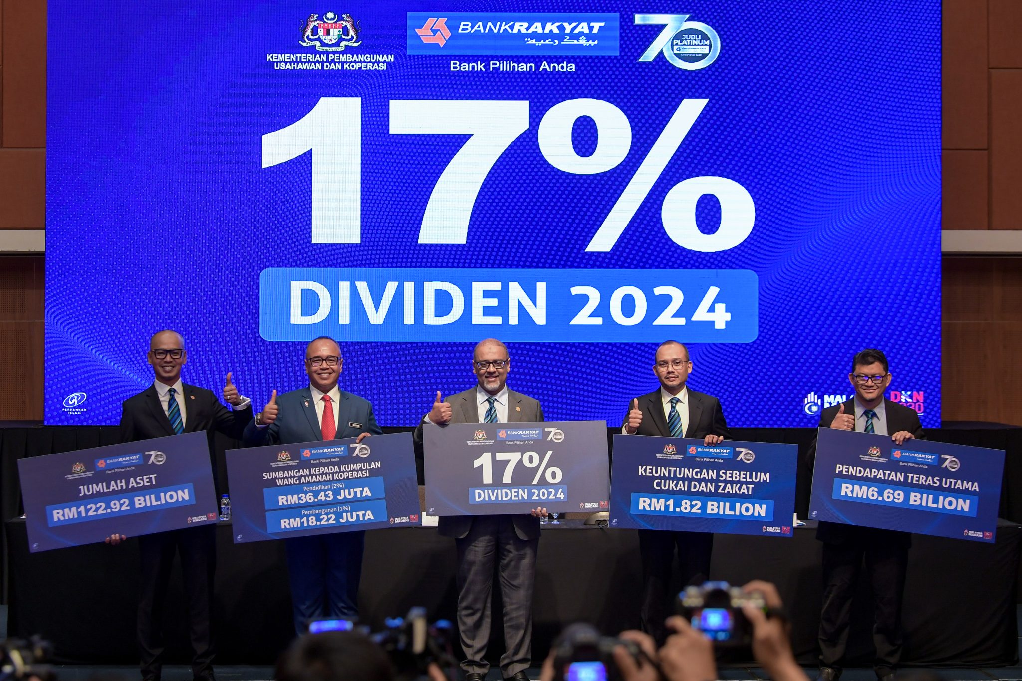 Bank Rakyat umum dividen 17 peratus untuk tahun kewangan 2024 - UTUSAN ...