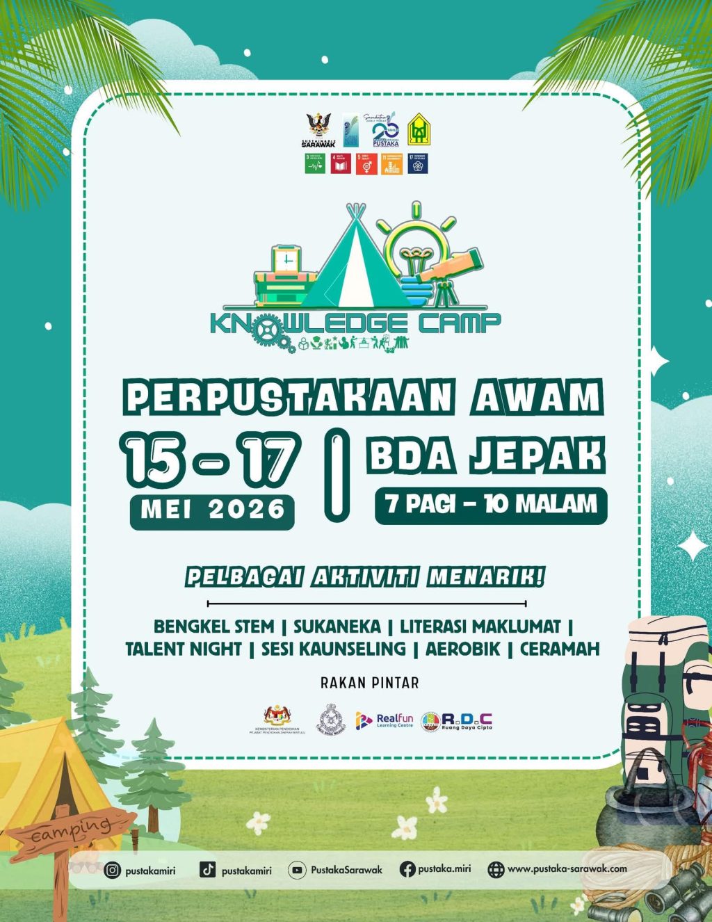 Pustaka Negeri Sarawak Miri bakal anjur Knowledge Camp 2026 di Bintulu ...